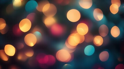 blurred bokeh lights creating a dreamy background, ideal for holiday themes, with soft colors and glowing orbs, evoking a sense of warmth and celebration during christmas and new year festivities