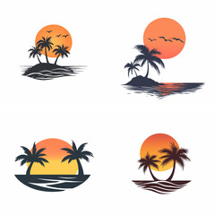 sunset beachside palm trees clipart of beach scene red sunset beach sunset beach California sunset