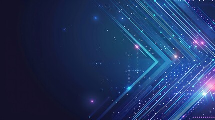 Obraz premium Abstract Blue and Purple Digital Artwork