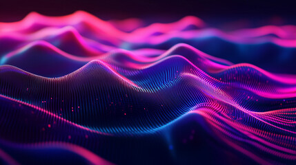 Fototapeta premium Tło inspirowane nauką i technologią przedstawia dynamiczne linie oraz geometryczne kształty, symbolizujące postęp w badaniach i innowacjach technologicznych.