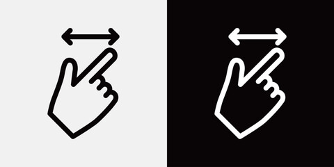 手、ハンドサインのアイコンセット
