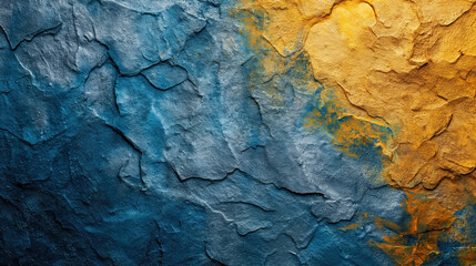 Fototapeta premium Abstract texture with blue and yellow colors