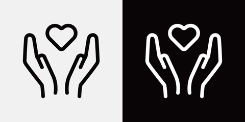 手、ハンドサインのアイコンセット
