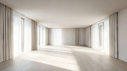 Modern Empty Room with Natural Light
