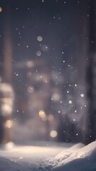 Naklejka premium 雪の降る季節