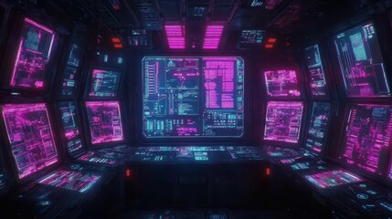 Neon Flight Deck