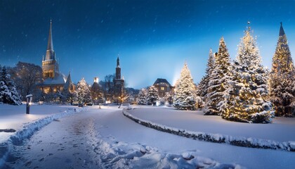 Obraz premium Winter wonderland scenery 