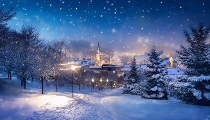 Winter wonderland scenery 
