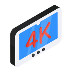 An icon design of 4k resolution 

