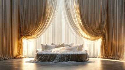 Elegant 3D Render of Timeless Bedroom Design
