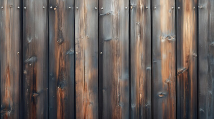 Fototapeta premium Old brown rustic dark grunge wooden timber wall or floor or table texture - wood background banner.. 