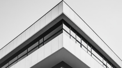 Fototapeta premium Modern Geometric Architectural Angle of a Building