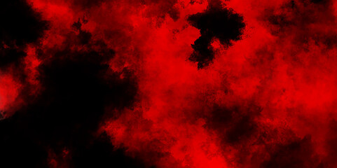 Abstract black and red fantasy watercolor background. abstract fire flame grunge texture background.smoke vape rain dark red cloud and mist or smog fog exploding canvas background.vector illustration.