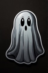 black and white ghost