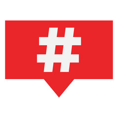 Fototapeta premium Hashtag Hash Sign