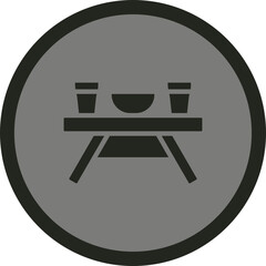 Picnic Table Icon Design