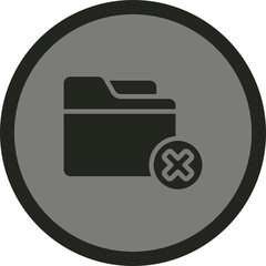 Obraz premium Delete Folder Icon Design
