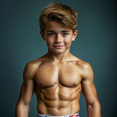 Fototapeta premium Muscular Boy