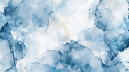 Obraz premium Abstract Blue Ink Painting