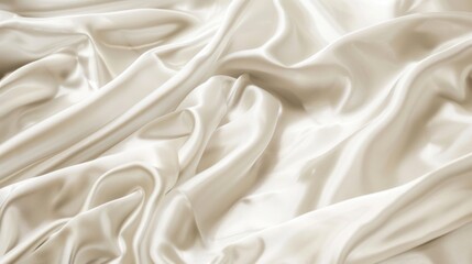 Obraz premium Smooth elegant white silk or satin luxury cloth textile