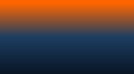 A smooth gradient from top to bottom, flowing from orange to navy blue, midnight blue, and finishing with a black , creating a calming and elegant visual transition.