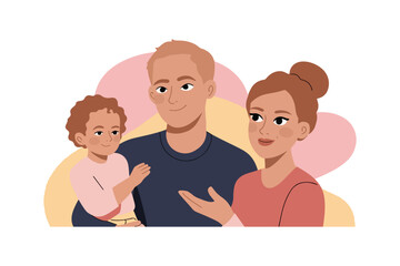 Family concept. A Family vector illustration flat vector style.