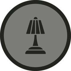 Table Lamp Icon Design