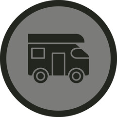 Camper Van Icon Design