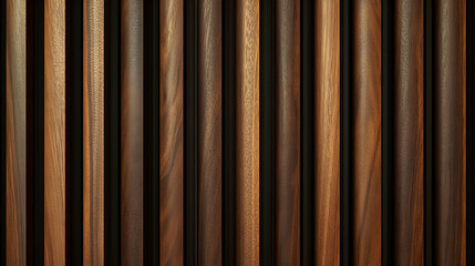Close-Up of Wooden Slats in Indoor Setting
