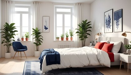 Photo modern style interior room,kithchen,gym,bathroom 3d illustration