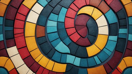 Fototapeta premium Colorful Abstract 3D Spiral Background Design