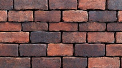Obraz premium Textured 3D Brick Wall Background with Detailed Design