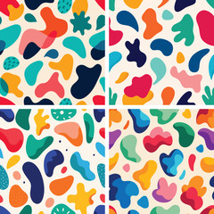 Seamless fabric shape pattern design
