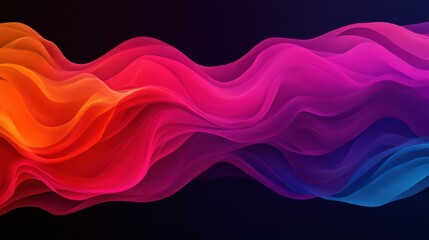 Obraz premium Abstract Fluid Shapes in Vibrant Colors