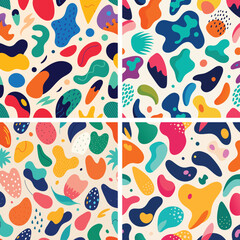 Seamless fabric shape pattern design