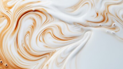 Obraz premium Swirling Milk and Coffee Abstract Background