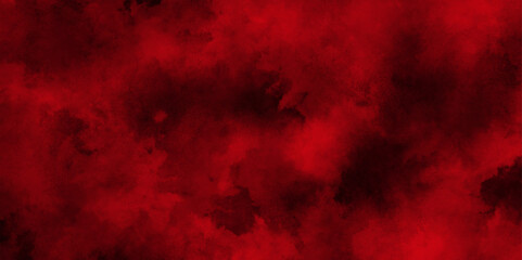 Red scratched horror scary background, ink effect red watercolor background, red background for wallpaper, weeding card, and design, Abstract fog texture overlays with grunge stains.