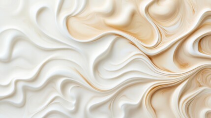 Obraz premium Creamy Coffee Swirls in Soft Textured Background