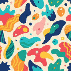 Seamless fabric shape pattern design