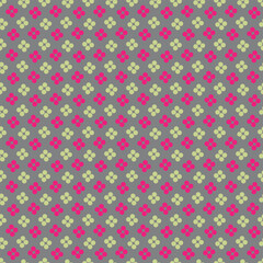 Hand-drawn colorful circle floral vector pattern.