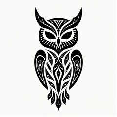 Fototapeta premium Abstract Owl in Ethnic Style