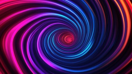 Obraz premium Colorful 3D Abstract Vortex in Motion