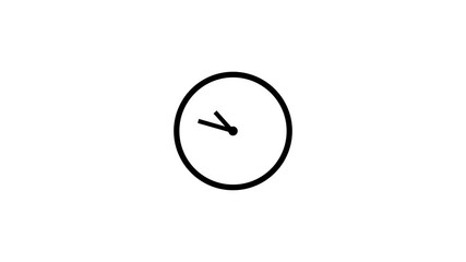 clock animation on white background video