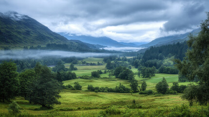 Fototapeta premium Stunning Landscape with Scenic Views and Vibrant Colors