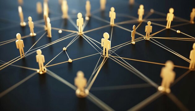 Visual Representation of Interconnected Growth Depicting the Mechanics of a Ponzi Scheme