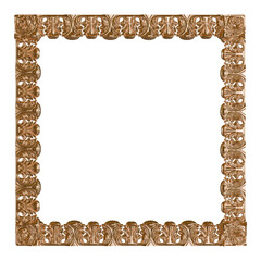 Antique Golden Flourish – High-Detail 3D Baroque Decoration