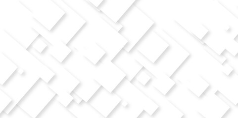 Abstract white square shape with futuristic concept background. abstract background with Many boxes of different sizes. buying with gadgets 3d design in geometric shape Banner web template background.