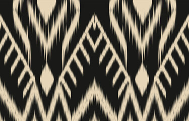 Geometric ethnic oriental ikat seamless pattern  color oriental. Aztec ornament print. Design for background ,curtain, carpet, wallpaper, clothing, wrapping, Batik, vector illustration.