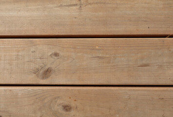Close-up of Natural Wooden Planks with Knots and Grain Texture