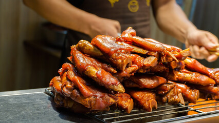 Chinese Night Market Specialties Roasted Marinated  Pig's Feet
